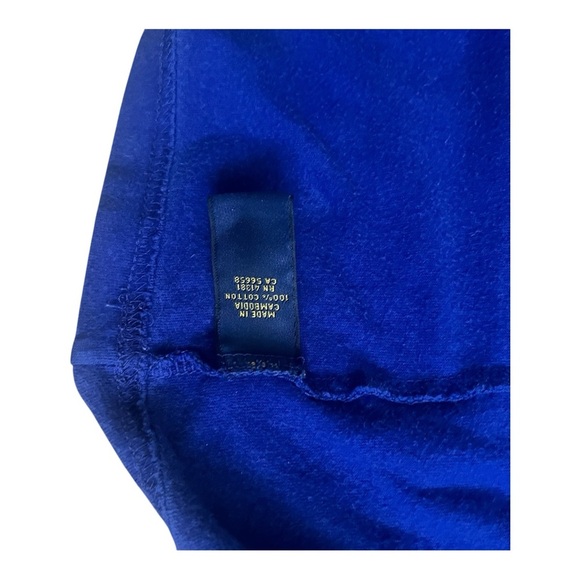 Polo by Ralph Lauren Royal Blue Tee Unisex S(8) graphic design logo cotton - Picture 9 of 14